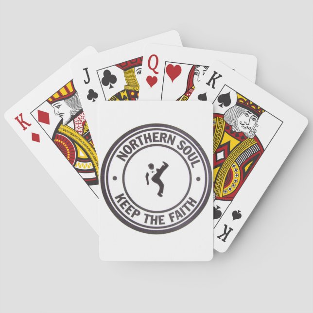 Northern Soul Keep The Faith Slogans & Dancer Poker Cards (Back)