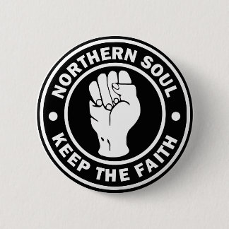 northern soul Logo  black Button