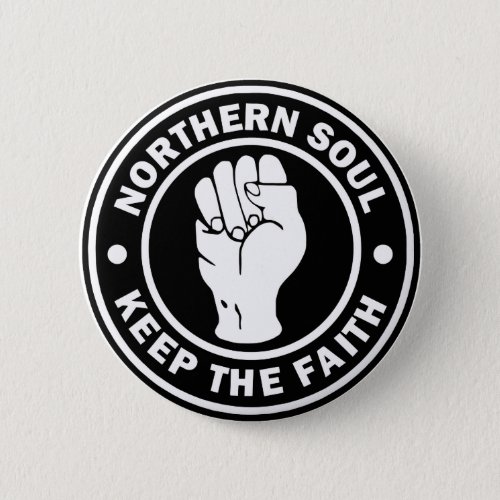 northern soul Logo  black Button
