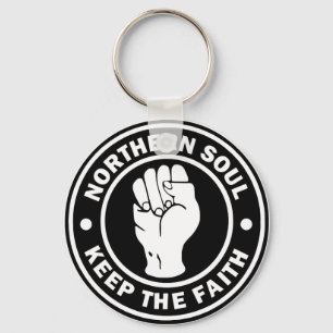 northern soul Logo black Keychain