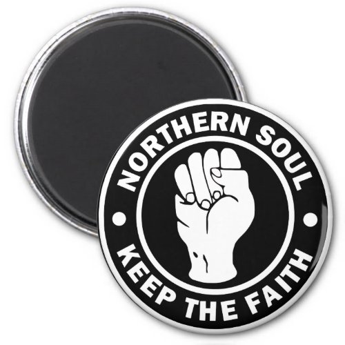 northern soul Logo  black Magnet