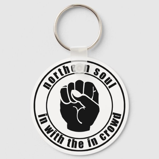 Northern Soul Patch In Crowd Keychain (Front)