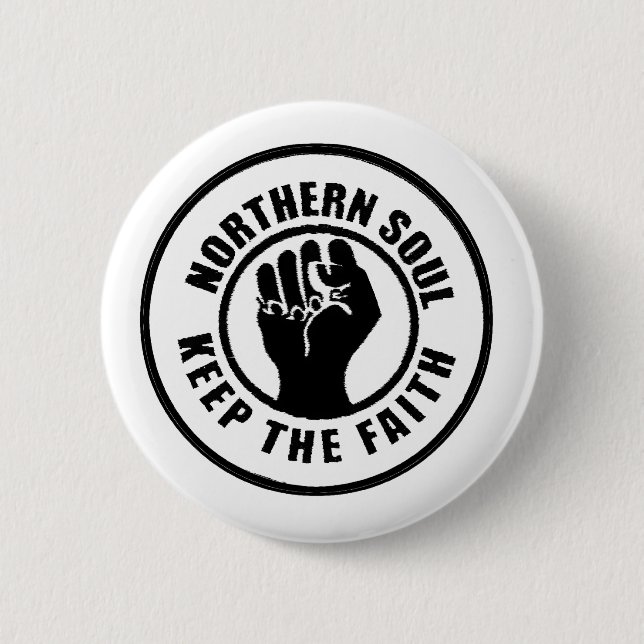 Northern Soul Pinback Button (Front)