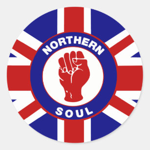Northern Soul Union jack Classic Round Sticker