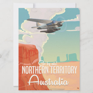 northern territory Australia travel cartoon Invitation