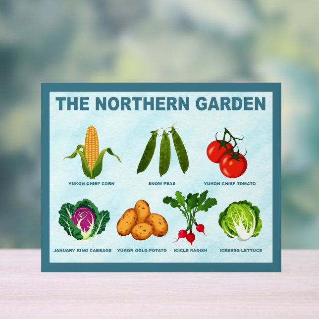Northern Vegetable Garden Acrylic Sign (Neutral)
