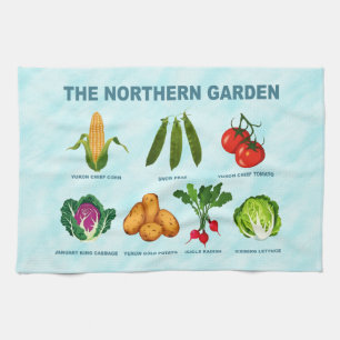 Northern Vegetable Garden Kitchen Towel