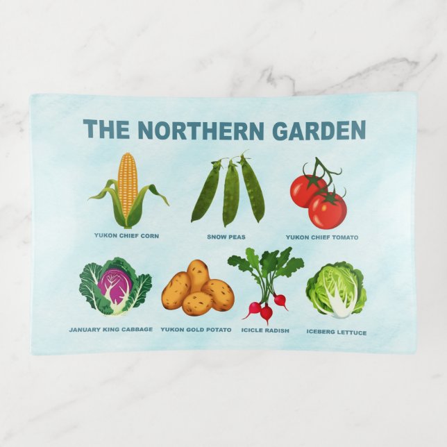 Northern Vegetable Garden Trinket Tray (Front)