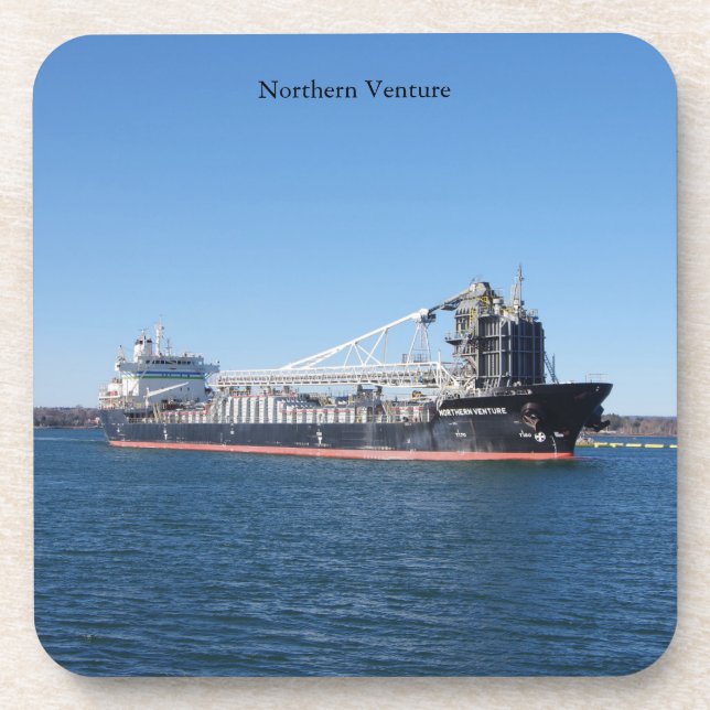Northern Venture Hard plastic coaster (Front)