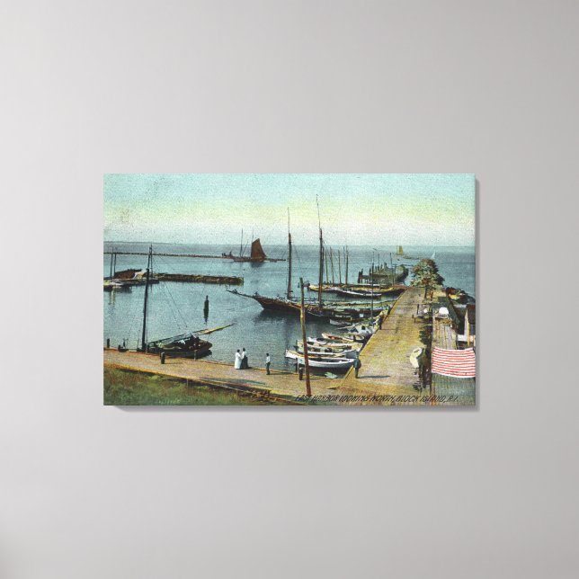 Northern View from East Harbor Canvas Print (Front)