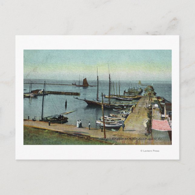 Northern View from East Harbor Postcard (Front)