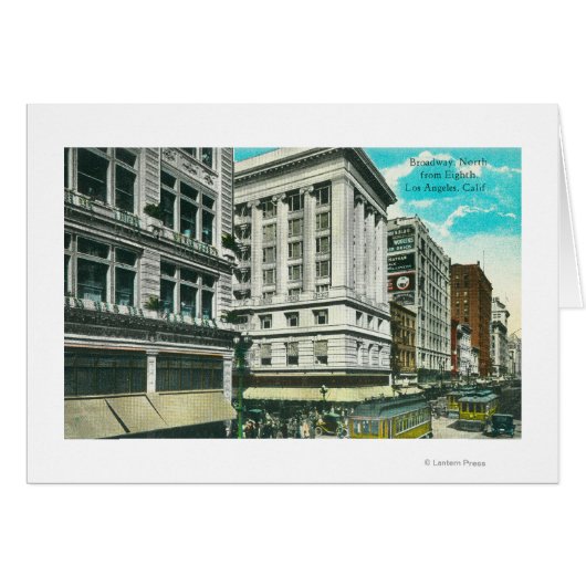 Northern View of Broadway from Eighth Cards (Front Horizontal)