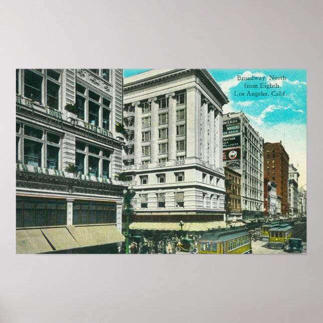 Northern View of Broadway from Eighth Poster (Front)