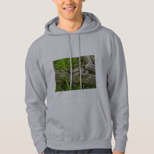 Northern Water Snake Basking on Log Multiple Items Hoodie