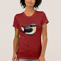 Northern Wheatear (adult) Women's American Apparel Fine Jersey Short Sleeve T-Shirt
