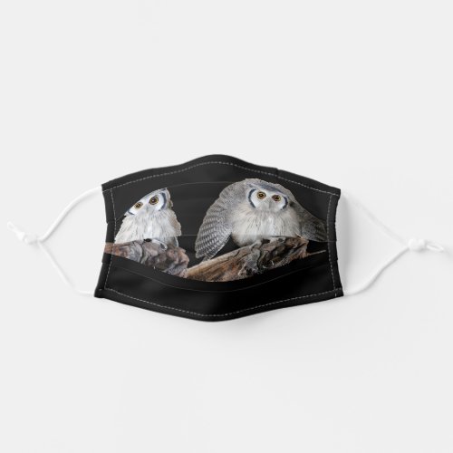 Northern white_faced owl adult cloth face mask