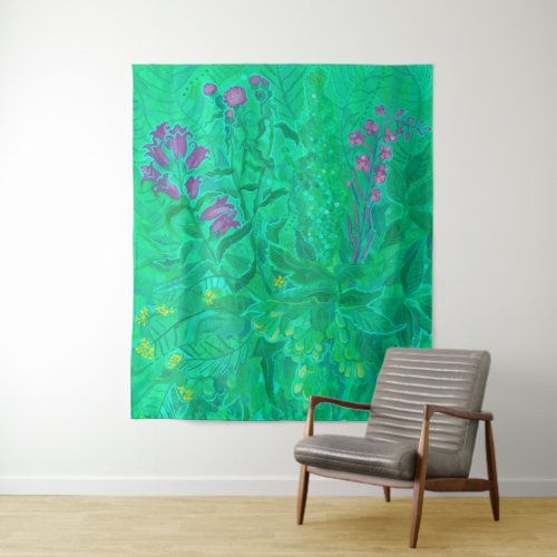 Northern Wildflowers Summer Flowers Floral Art  Tapestry