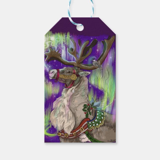 Northern Wonders Reindeer Gift Tags (Front)