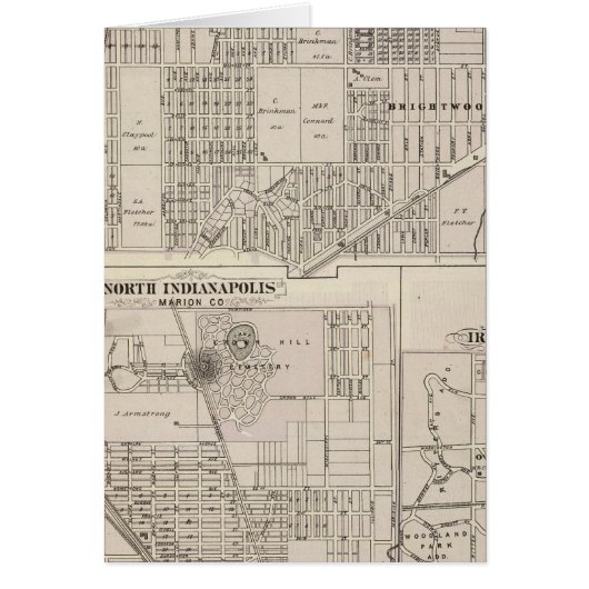 Northerneastern part of Indianapolis Cards (Front)
