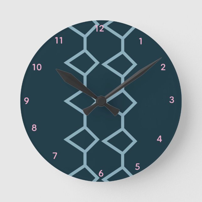 NorthernPine Teal   Acrylic Wall Clock (Front)