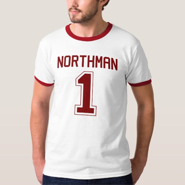 Northman #1 Football Jersey T-Shirt (Front)