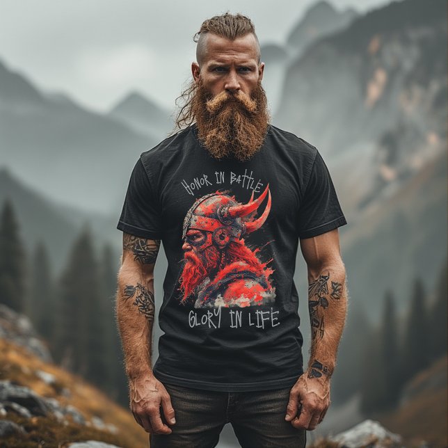 Northman Spirit Unbroken Viking Warrior Artwork T-Shirt (Creator Uploaded)