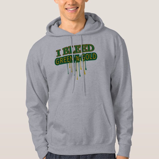 Northmont I Bleed Green N Gold Hoodie (Front)