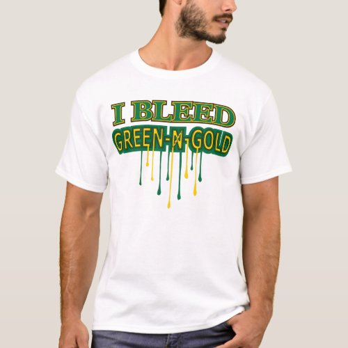 Northmont I Bleed Green N Gold T_Shirt