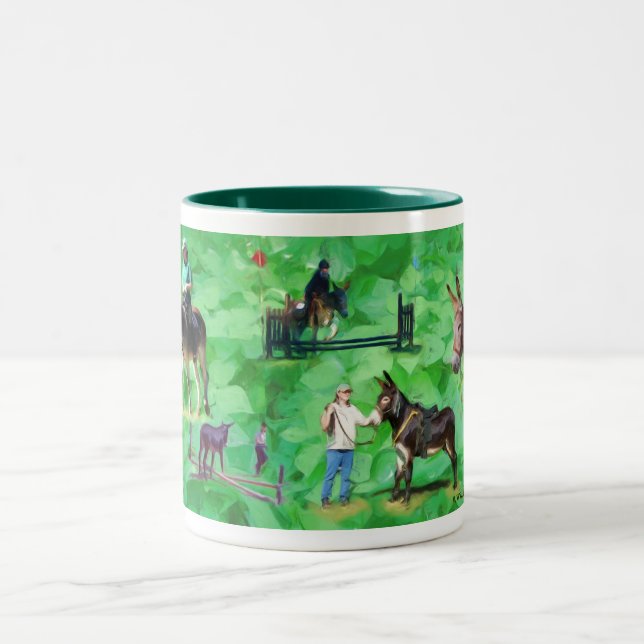 NorthPine Donkeys - Mammoths Two-Tone Coffee Mug (Center)