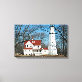 Northpoint Lighthouse Milw Wi Wrapped Canvas by lynnsphotos at Zazzle