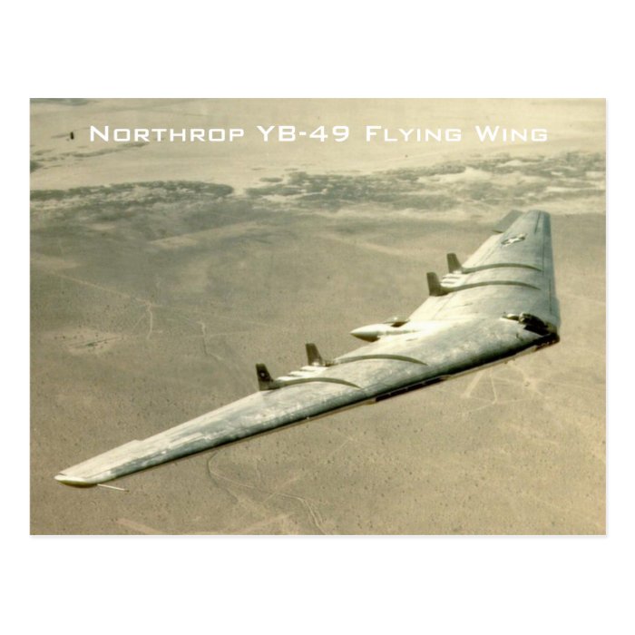 Northrop YB 49 Flying Wing Post Cards