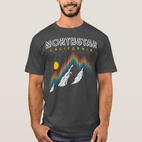 Northstar California   Ski Resort 1980s Retro T_Shirt