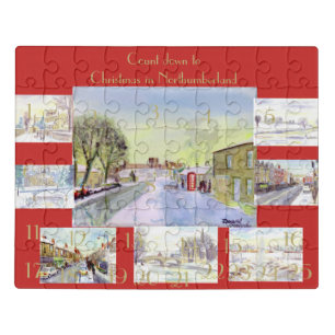 Northumberland Advent calendar jigsaw puzzle