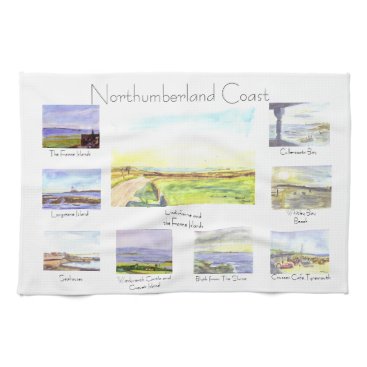 Northumberland Coast Tea Towel Northumberland Coast Tea Towel