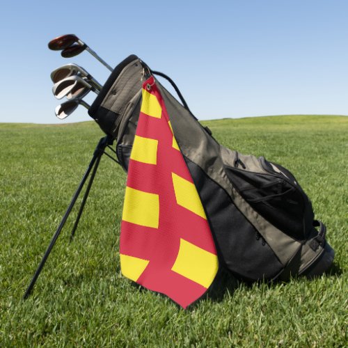 Northumberland county flag golf towel