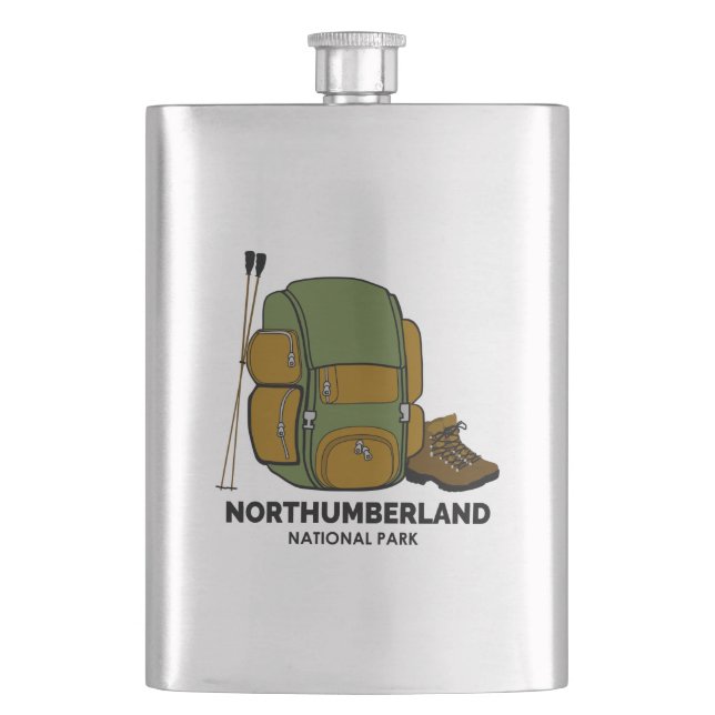 Northumberland National Park Backpack Flask (Front)
