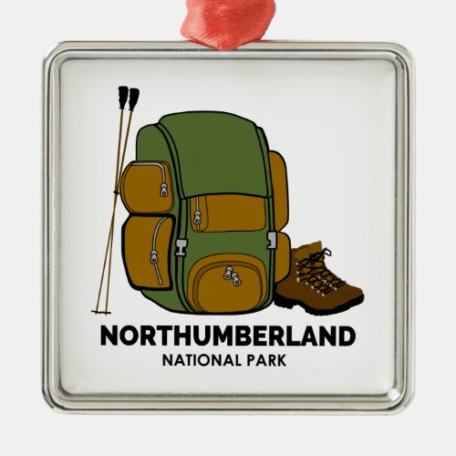 Northumberland National Park Backpack Metal Ornament