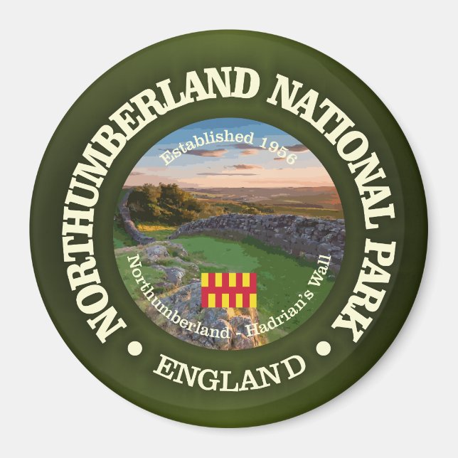 Northumberland National Park, England. Magnet (Front)