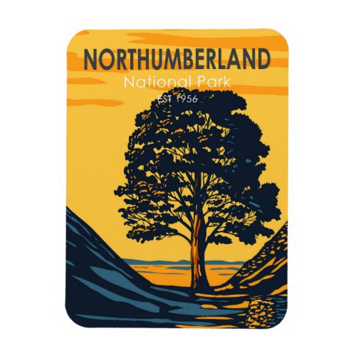 Northumberland National Park England Vintage Magnet