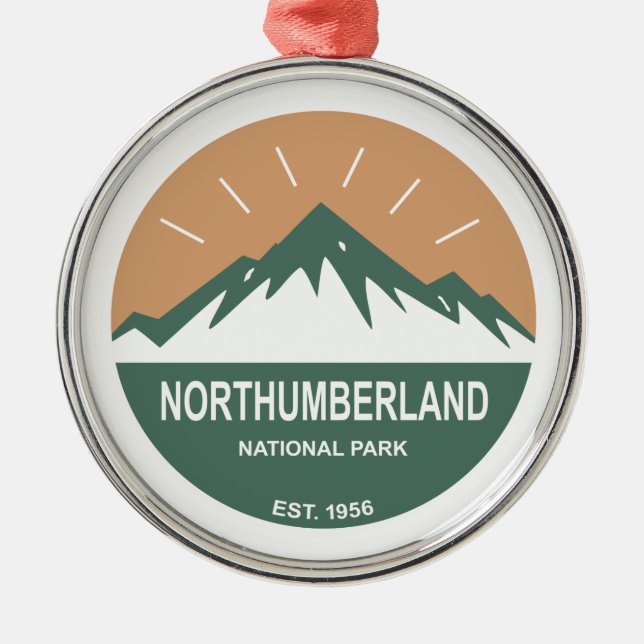 Northumberland National Park Metal Ornament (Front)