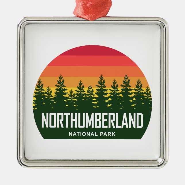Northumberland National Park Metal Ornament (Front)
