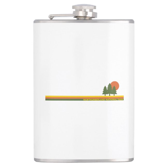 Northumberland National Park Pine Trees Sun Flask (Front)