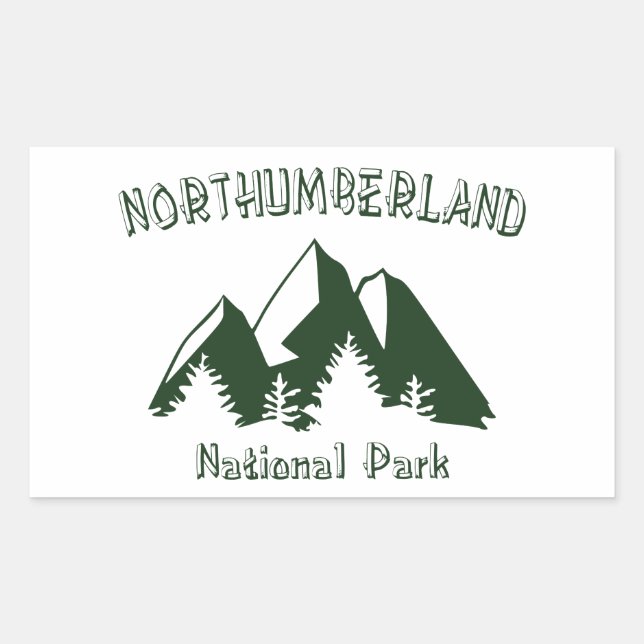 Northumberland National Park Rectangular Sticker (Front)