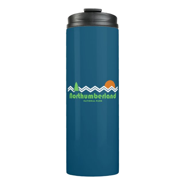 Northumberland National Park Retro Thermal Tumbler (Front)