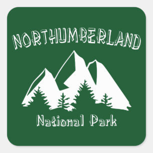 Northumberland National Park Square Sticker