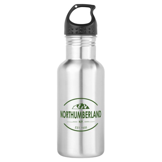 Northumberland National Park Stainless Steel Water Bottle (Front)