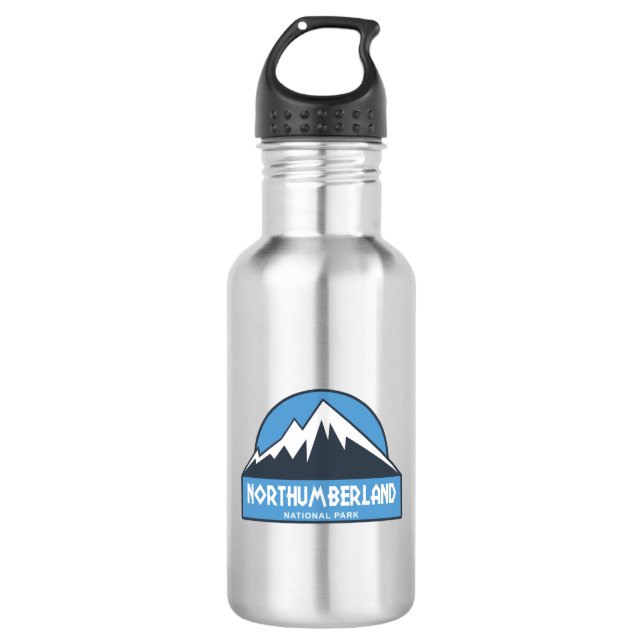 Northumberland National Park Stainless Steel Water Bottle (Front)