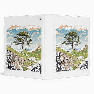 Northumberland National Park Sycamore Gap Tree 3 Ring Binder