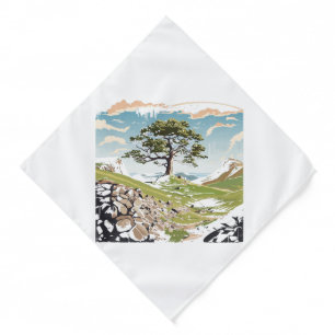 Northumberland National Park Sycamore Gap Tree Bandana