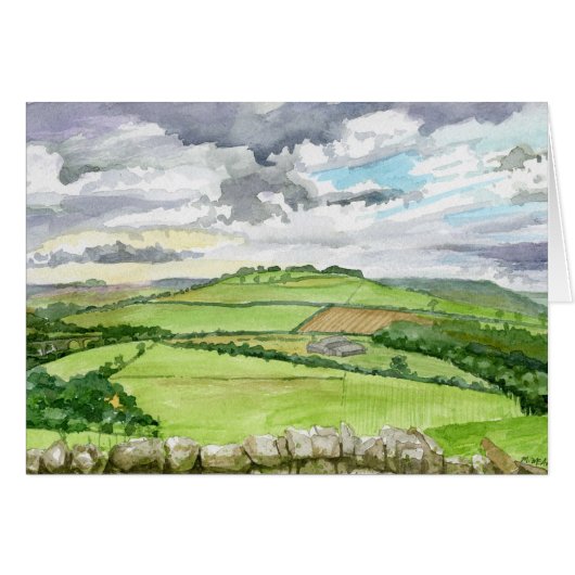 Northumberland Watercolor Landscape (Front Horizontal)